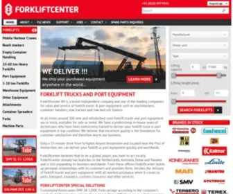 Forkliftcenter.com(Largest Stock Of Forklifts) Screenshot