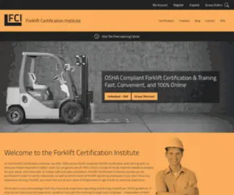 Forkliftcertification.us(Forklift Certification) Screenshot