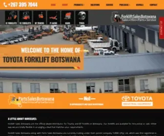 Forkliftsales.co.bw(Forklift Sales Botswana) Screenshot