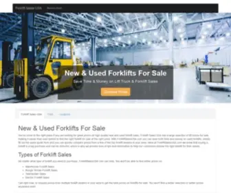 Forkliftsalesusa.com(Forklift Sales) Screenshot