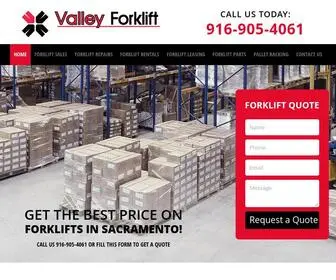 Forkliftssacramento.net(Valley Forklift) Screenshot