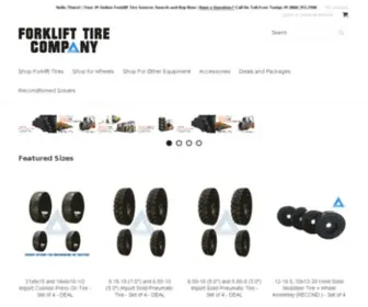 Forklifttire.com(Forklift Tires and Industrial Equipment Tires) Screenshot