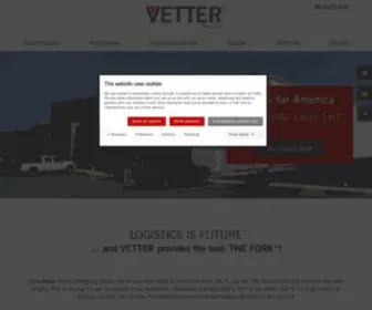 Forks.com(VETTER Quality Forks for fork lift trucks and construction machinery) Screenshot