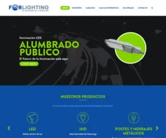 Forlighting.com.mx(Inicio) Screenshot