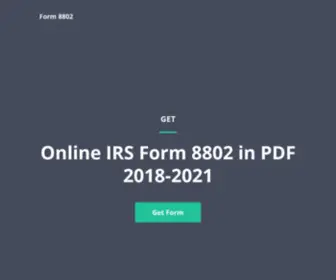 Form-8802.com(FormFillable and Editable PDF Template) Screenshot