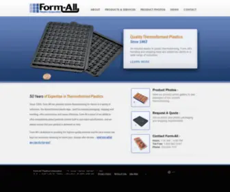 Form-ALL.com(Form-All Plastics Corporation) Screenshot