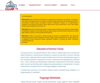 Forma1Club.hu(Forma1club) Screenshot