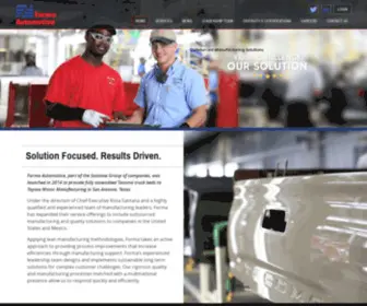 Formaautomotive.com(Woman-Owned Contract Manufacturing Company) Screenshot