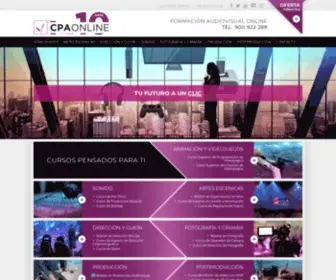Formacionaudiovisual.com(CPA Online) Screenshot