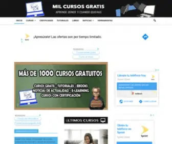 Formaciononlinegratis.net(Mil Cursos Gratis) Screenshot