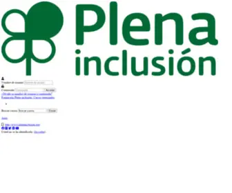 Formacionplenainclusion.org(Plataforma de formación Plena inclusión) Screenshot