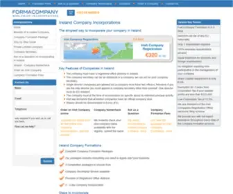 Formacompany.ie(Ireland Company Incorporations) Screenshot
