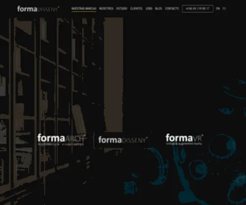 Formadisseny.com(3D infography) Screenshot