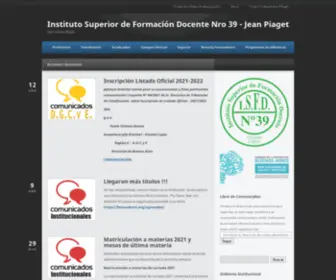 Formadores.org(Instituto Superior de Formación Docente Nro 39) Screenshot