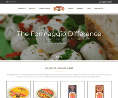 Formaggiocheese.com(Formaggio Cheese) Screenshot