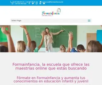 Formainfancia.lat(Formainfancia European School Latinoamerica) Screenshot