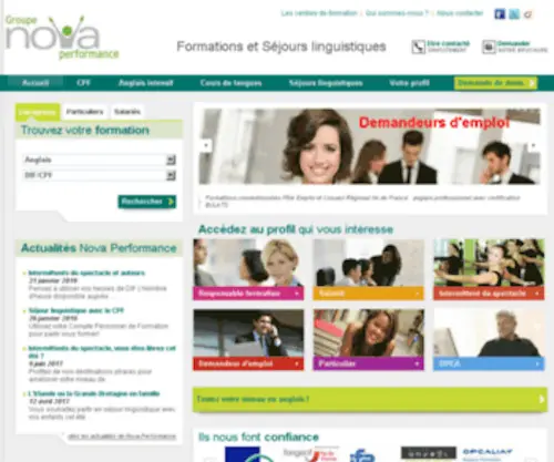 Formalangues-Sejours.com(Cours de langues et séjours linguistiques) Screenshot