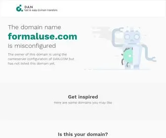 Formaluse.com(Misconfigured) Screenshot