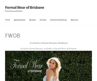 Formalwearofbrisbane.com.au(Formal Dresses Brisbane) Screenshot