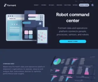 Formant.io(Intelligent platform for robotic fleets) Screenshot