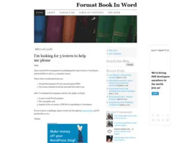 Formatbookinword.com(Format Book In Word) Screenshot