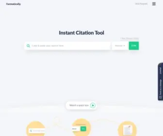 Formatically.com(Instant Citation Tool) Screenshot