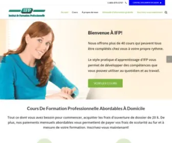 Formation-IFP.com(Institut de Formation Professionnelle) Screenshot