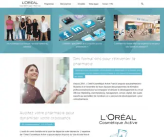 Formation-Pharmacie-Loreal.com(Site) Screenshot