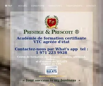 Formation-VTC-Paca.fr(P&P Académie) Screenshot