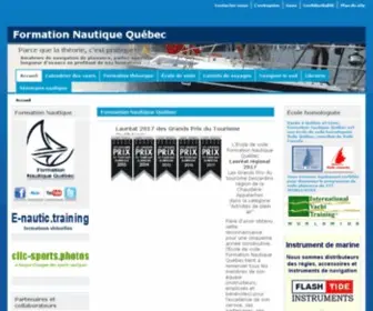 Formationnautiquequebec.com(Formation Nautique Québec) Screenshot