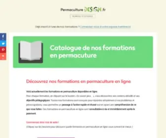 Formations-Permaculture.fr(Catalogue de nos formations en permaculture) Screenshot