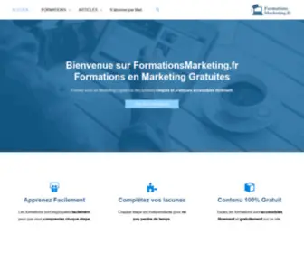 Formationsmarketing.fr(Formations Marketing Gratuites) Screenshot