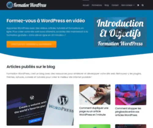 Formationwordpress.org(Formation WordPress en vidéo) Screenshot