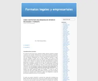 Formatosempresariales.com(Formatos legales y empresariales) Screenshot