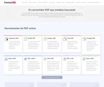 Formatpdf.com(El convertidor PDF que buscabas) Screenshot
