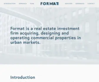 Formatrealestate.com(Format Real Estate Ventures) Screenshot