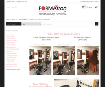 Formatron.com(World Class Beauty Salon Furnishings) Screenshot