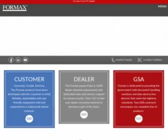 Formax.com(Digital Print & Finishing Solutions) Screenshot