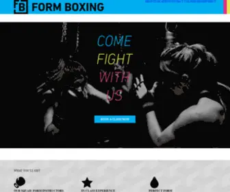 Formboxing.com(Learn how to box) Screenshot