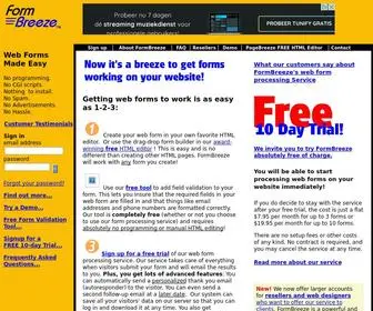 Formbreeze.com(Web form processing) Screenshot