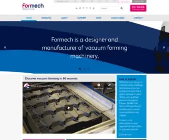 Formechinc.com(For the next generation of Thermoforming Equipment) Screenshot