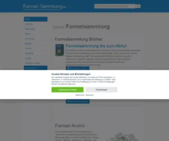 Formel-Sammlung.de(Formelsammlung) Screenshot