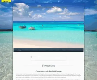 Formentera-Island.net(Balearische Insel) Screenshot