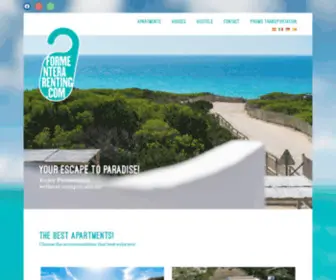 Formenterarenting.com(Formentera Renting ⇨ Ofertas Alquiler Apartamentos) Screenshot