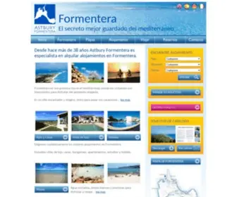 Formenteravillas.es(Apartamentos y alojamiento para vacaciones en Formentera) Screenshot