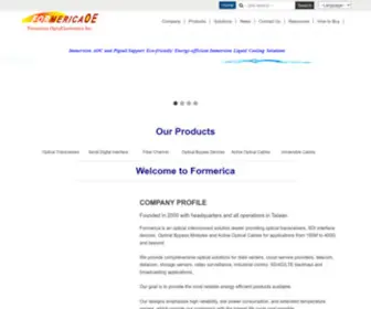 Formericaoe.com(Formerica Optoelectronics Inc) Screenshot