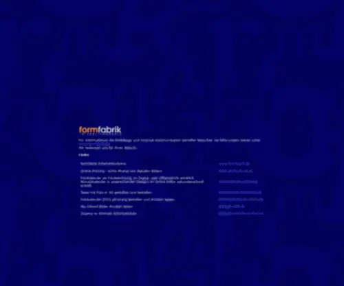 Formfabrik.com(Internetprodukte) Screenshot
