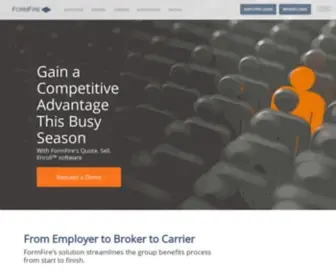 Formfire.com(Online Insurance Enrollment) Screenshot