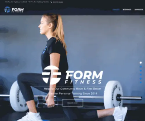 Formfitness.com.au(Form Fitness) Screenshot