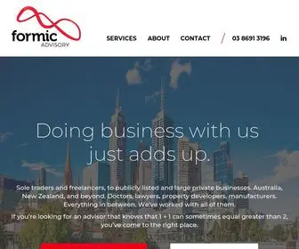 Formicadvisory.com.au(Formic Advisory) Screenshot